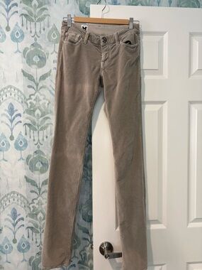 Vintage Missoni Corduroy Straight-Leg Pants in Taupe